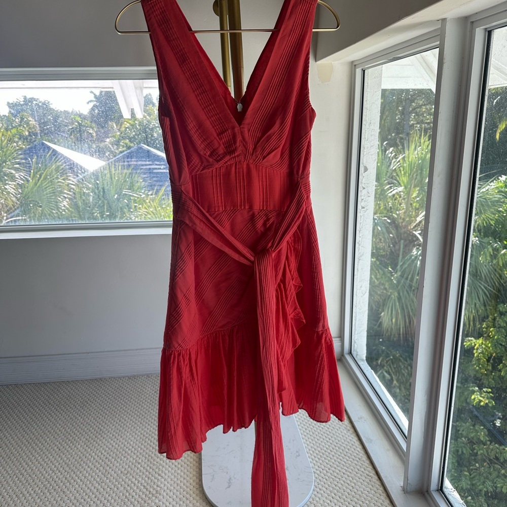 Rebecca Taylor Scarlet Asymmetrical Dress